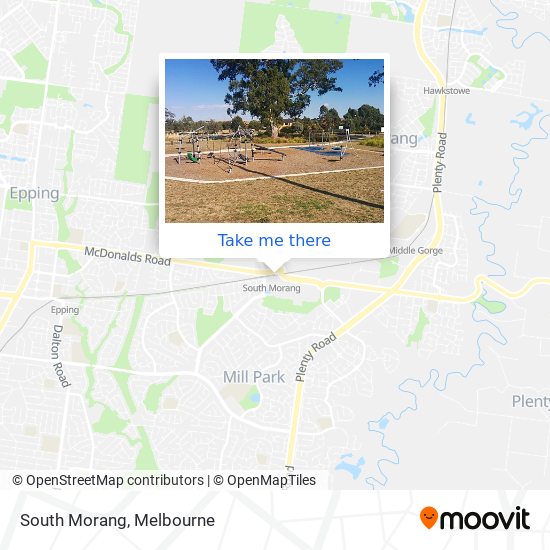 South Morang map