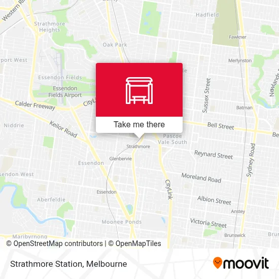 Mapa Strathmore Station
