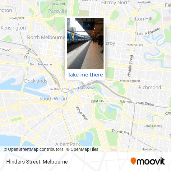 Flinders Street map