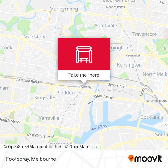 Footscray map