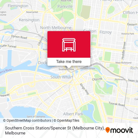 Southern Cross Station / Spencer St (Melbourne City) map