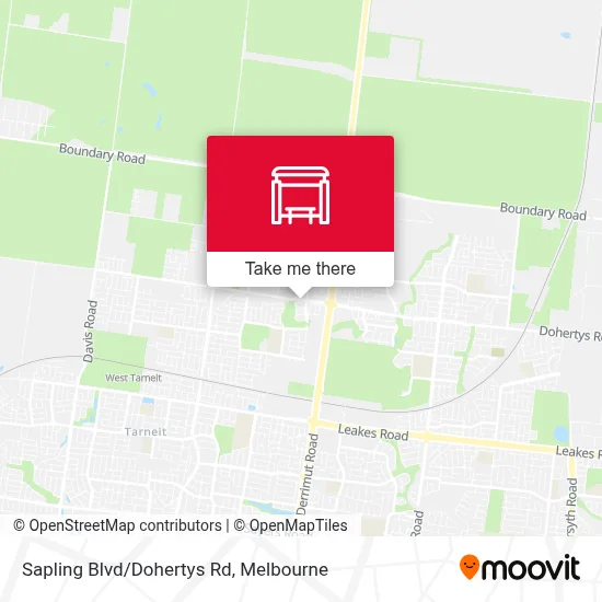 Mapa Sapling Blvd/Dohertys Rd