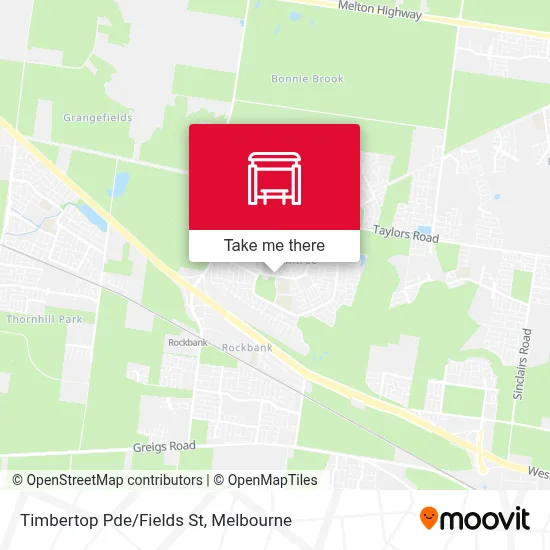 Mapa Timbertop Pde/Fields St