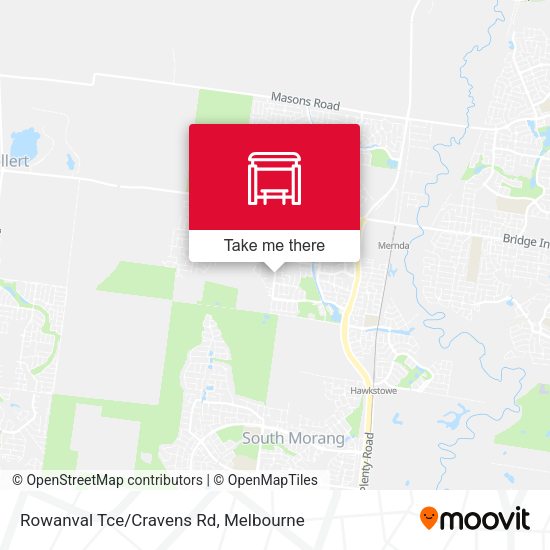 Rowanval Tce/Cravens Rd map