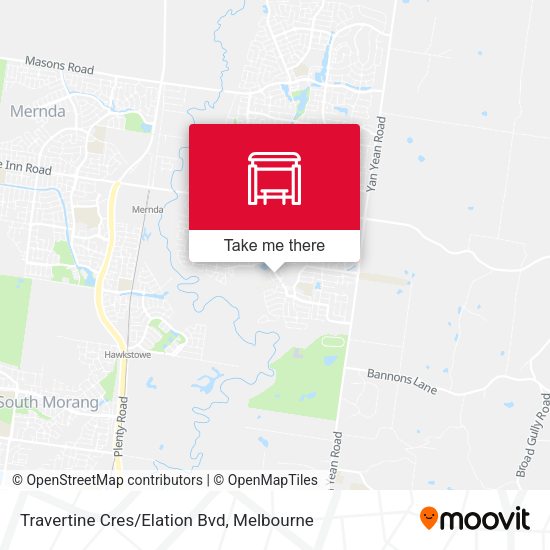 Travertine Cres/Elation Bvd map