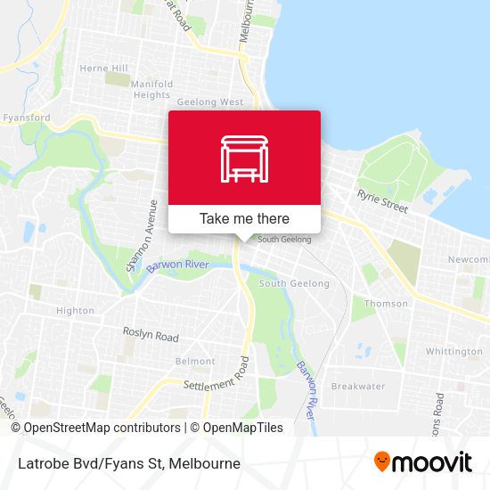 Latrobe Bvd/Fyans St map