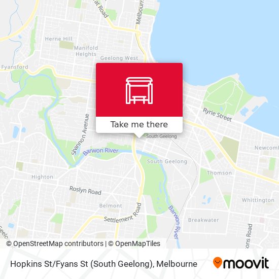 Hopkins St / Fyans St (South Geelong) map