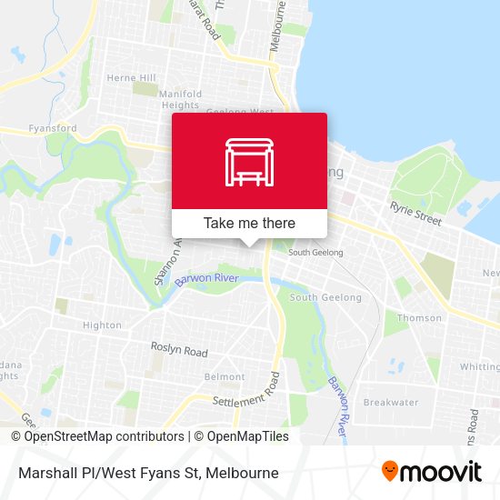 Marshall Pl/West Fyans St map