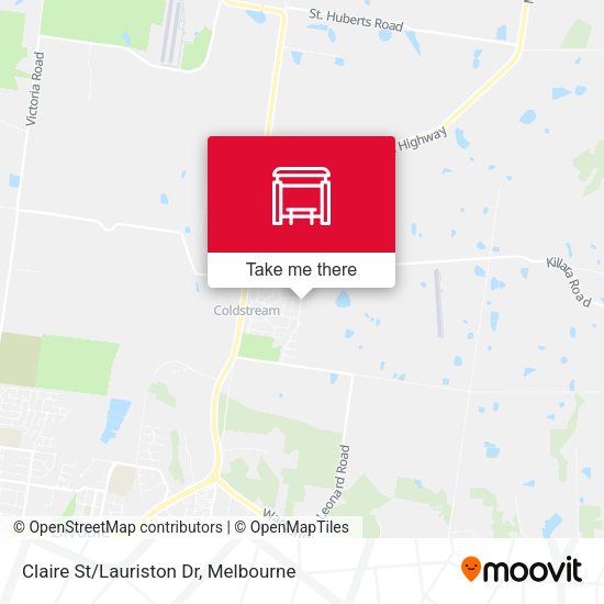 Claire St/Lauriston Dr map