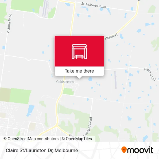 Claire St/Lauriston Dr map