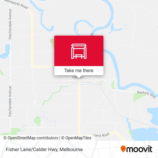 Fisher Lane/Calder Hwy map