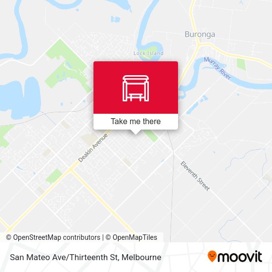 San Mateo Ave/Thirteenth St map