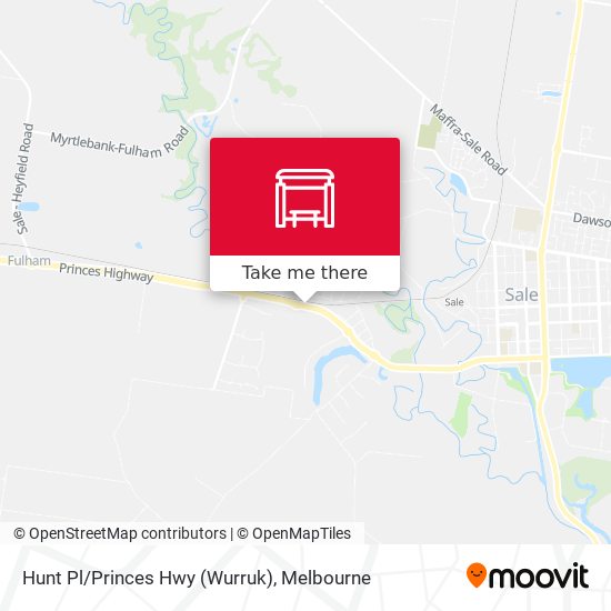 Hunt Pl/Princes Hwy (Wurruk) map