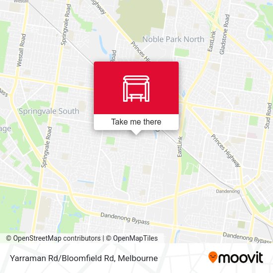 Yarraman Rd/Bloomfield Rd map
