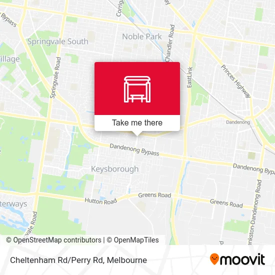 Mapa Cheltenham Rd/Perry Rd