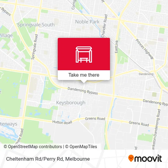 Mapa Cheltenham Rd/Perry Rd