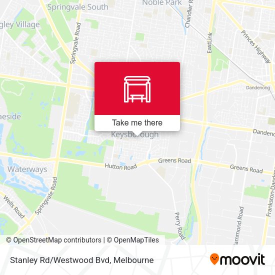 Stanley Rd/Westwood Bvd map
