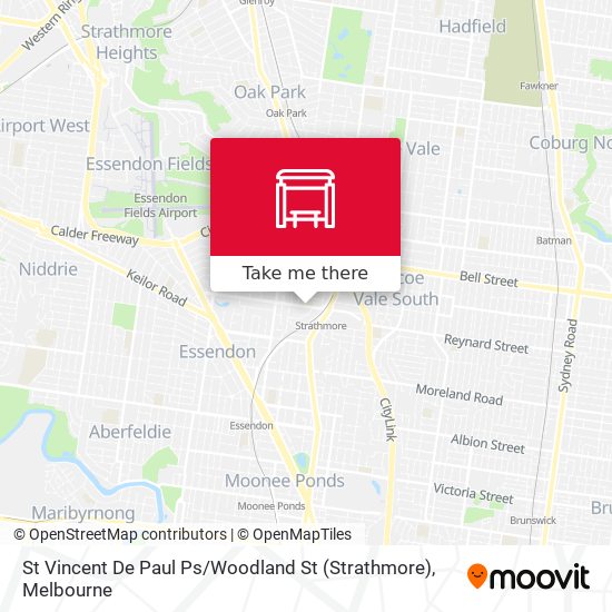 St Vincent De Paul Ps / Woodland St (Strathmore) map