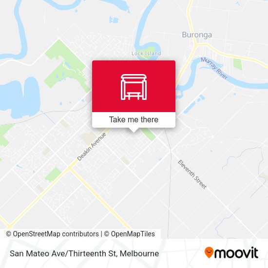 San Mateo Ave/Thirteenth St map