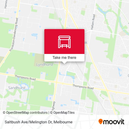 Saltbush Ave/Melington Dr map