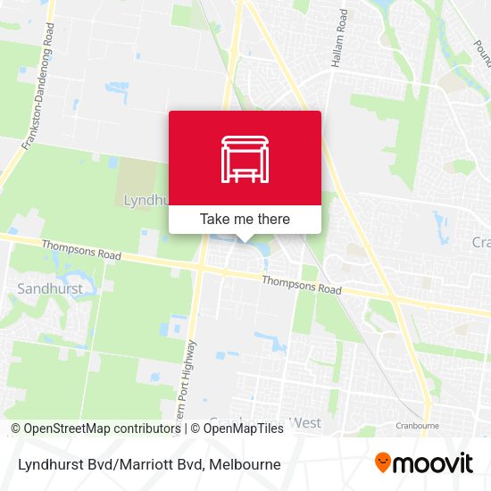 Lyndhurst Bvd/Marriott Bvd map