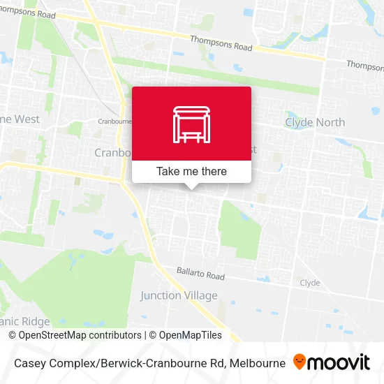Mapa Casey Complex / Berwick-Cranbourne Rd