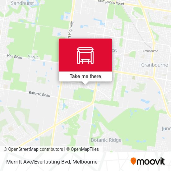 Merritt Ave/Everlasting Bvd map