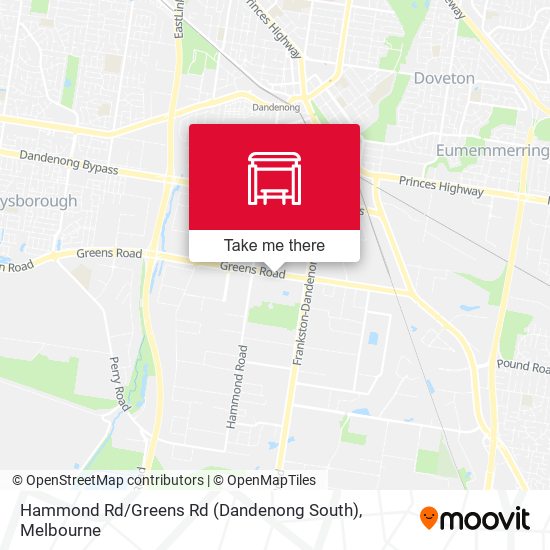 Mapa Hammond Rd / Greens Rd (Dandenong South)