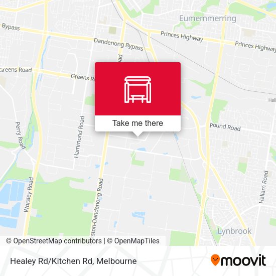 Healey Rd/Kitchen Rd map