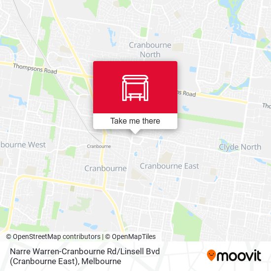 Narre Warren-Cranbourne Rd / Linsell Bvd (Cranbourne East) map