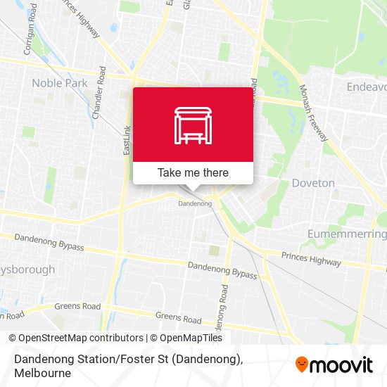 Mapa Dandenong Station / Foster St