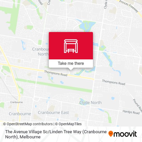The Avenue Village Sc / Linden Tree Way (Cranbourne North) map