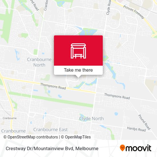 Crestway Dr/Mountainview Bvd map
