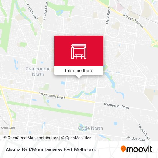 Alisma Bvd/Mountainview Bvd map