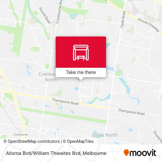 Alisma Bvd / William Thwaites Bvd map