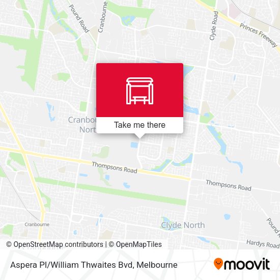 Aspera Pl/William Thwaites Bvd map