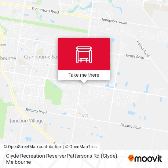 Clyde Recreation Reserve / Pattersons Rd map