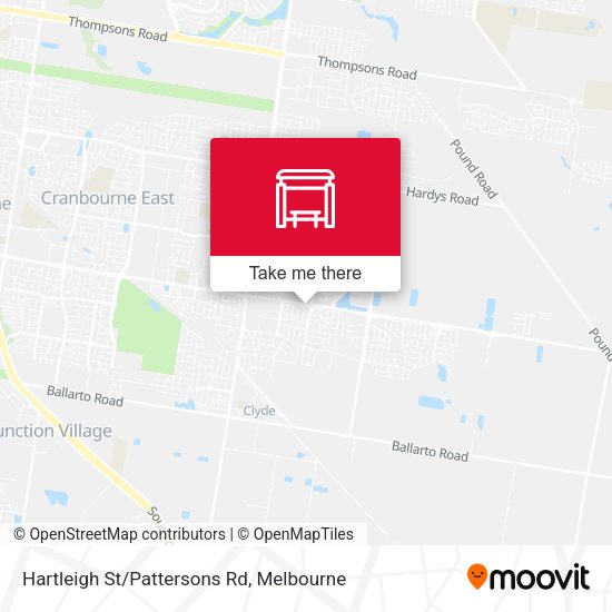 Hartleigh St/Pattersons Rd map