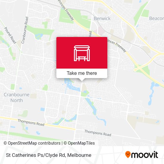 St Catherines Ps/Clyde Rd map