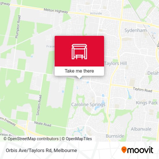 Orbis Ave/Taylors Rd map