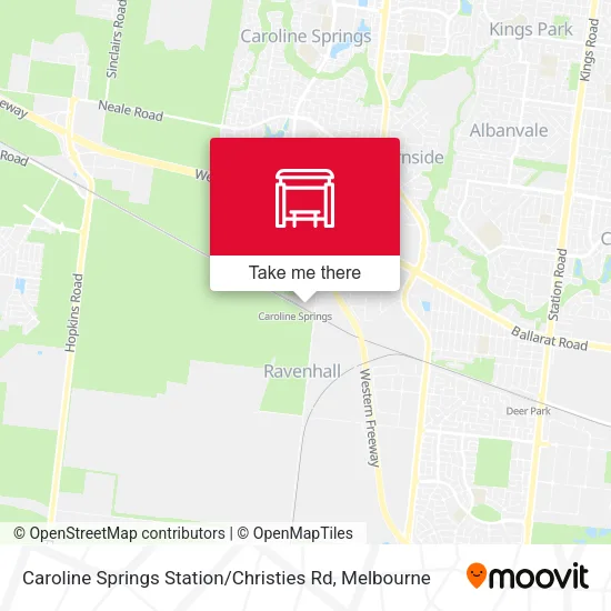 Caroline Springs Station / Christies Rd map