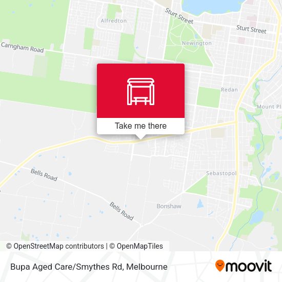 Bupa Aged Care/Smythes Rd map
