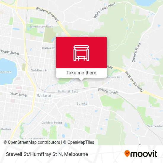 Mapa Stawell St/Humffray St N