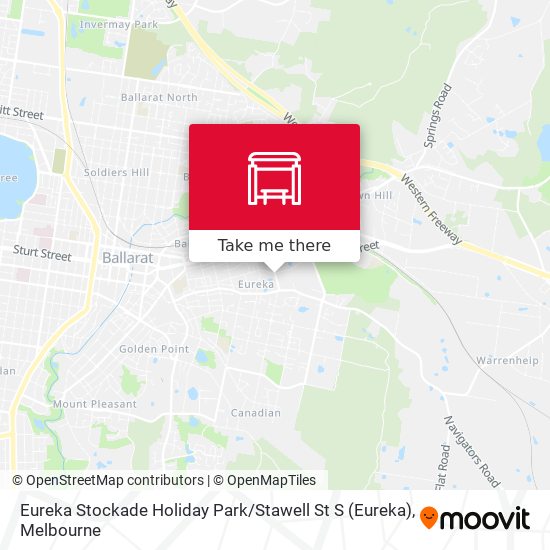 Eureka Stockade Holiday Park / Stawell St S map