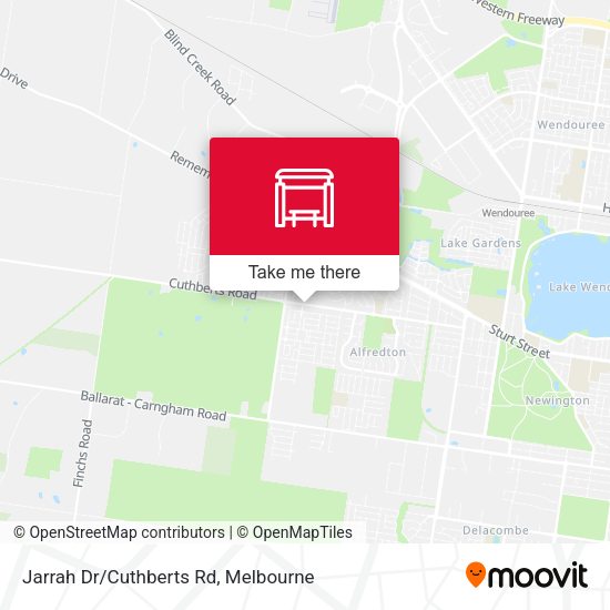 Jarrah Dr/Cuthberts Rd map