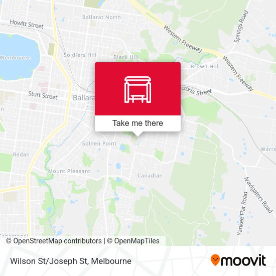 Wilson St/Joseph St map