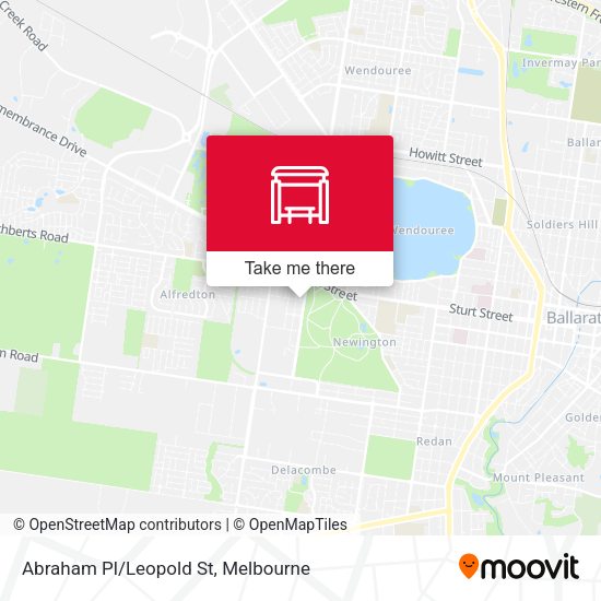 Abraham Pl/Leopold St map