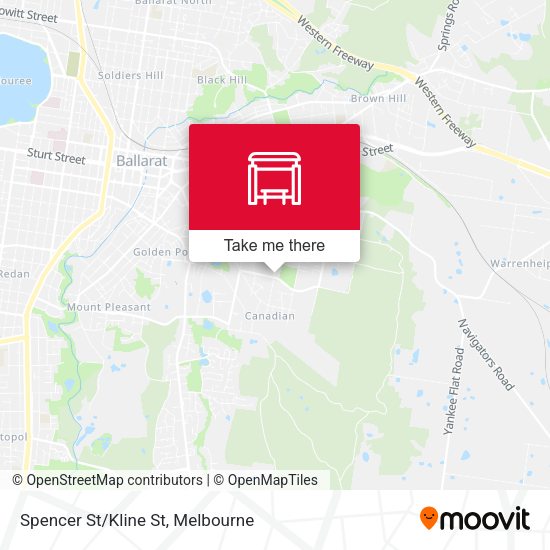 Spencer St/Kline St map