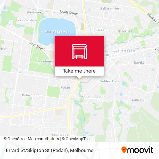 Errard St/Skipton St (Redan) map