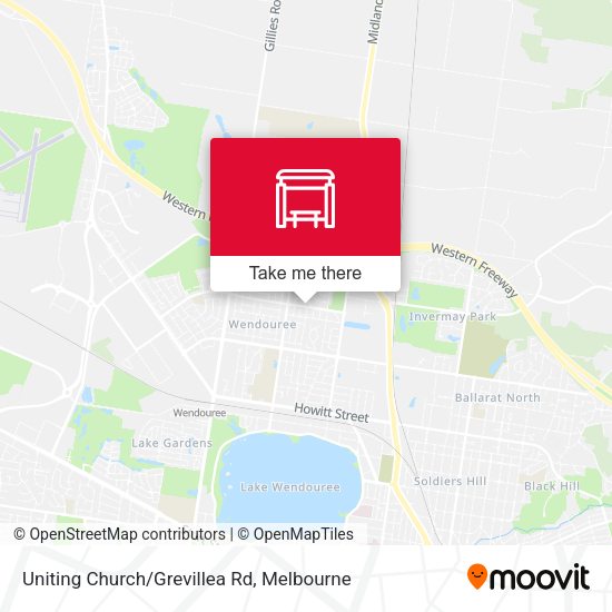 Uniting Church/Grevillea Rd map
